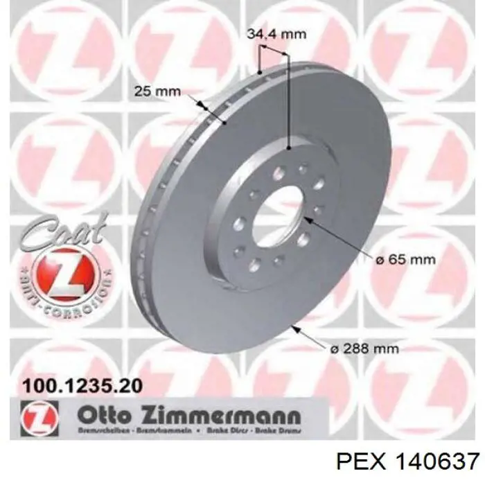Freno de disco delantero Mercedes E C124