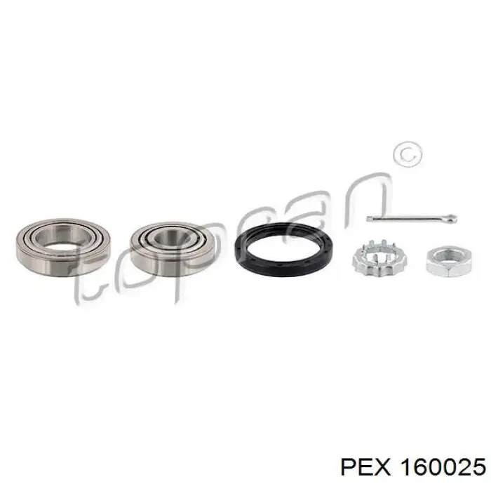 160025 PEX cojinete de rueda trasero