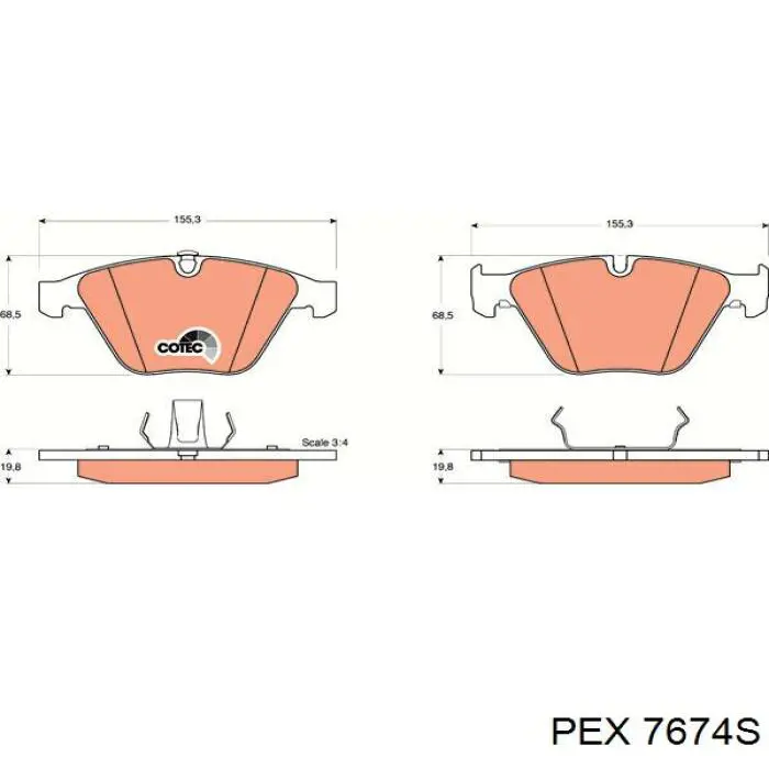 Pastillas de freno delanteras BMW 3 E90