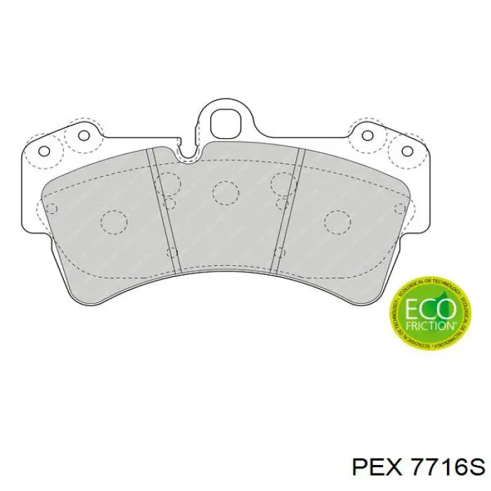 7.716S PEX pastillas de freno delanteras