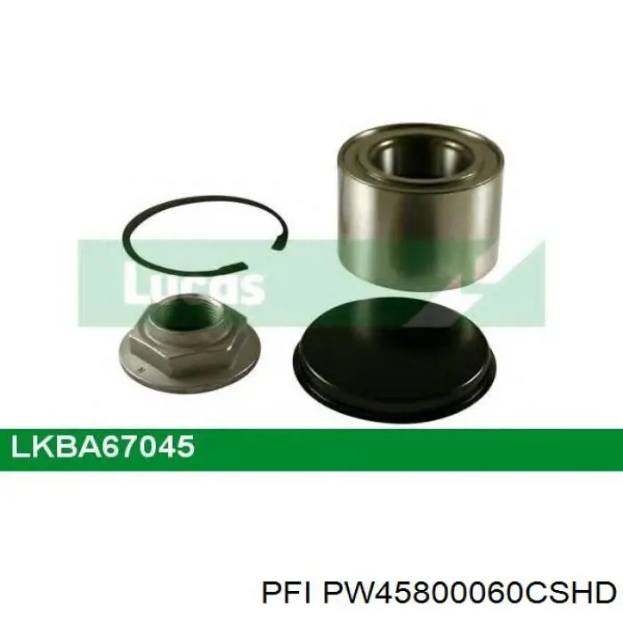 Cojinete de cubo delantero PFI PW45800060CSHD precio, desde 47,02 EUR