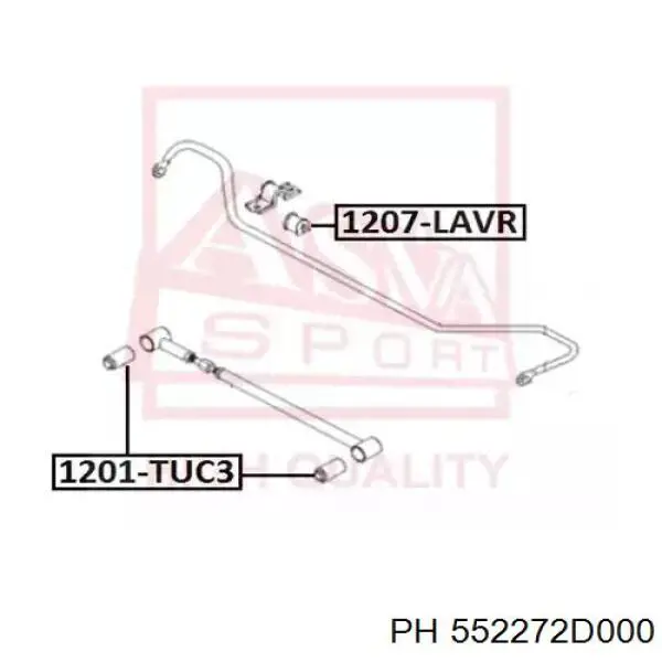 552272D000 PH silentblock de mangueta trasera