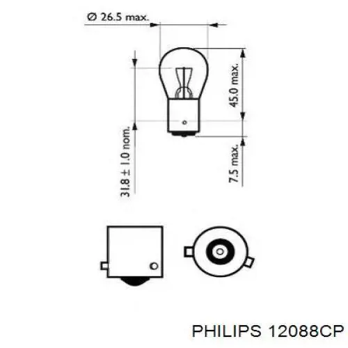 78-0153SET Maxgear bombilla