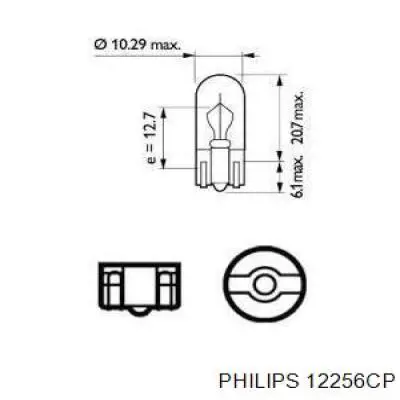 12256CP Philips lámpara, luz interior/cabina