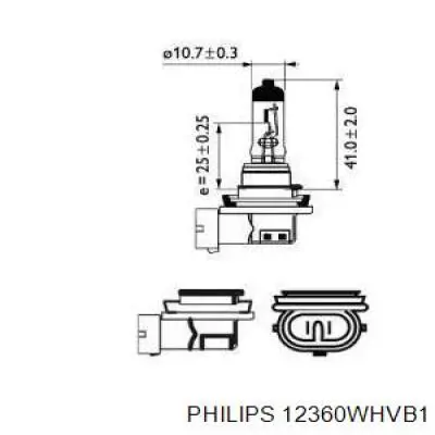 Comprar 12360WHVB1 Philips Bombilla halógena
