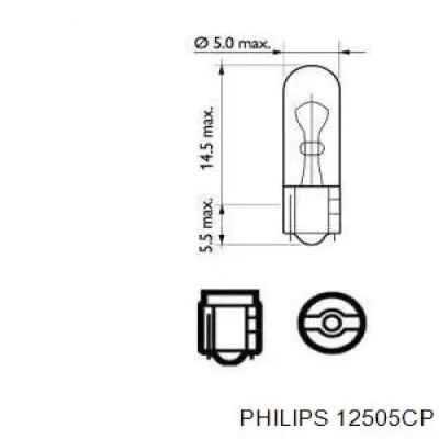 12505CP Philips luz del tablero (panel principal)