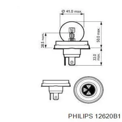 12620B1 Philips bombilla halógena