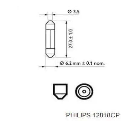 Bombilla PHILIPS 12818CP