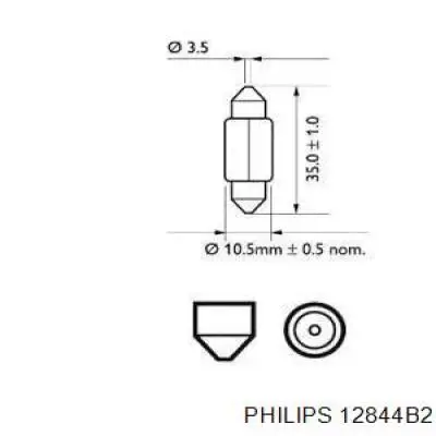 12844B2 Philips bombilla