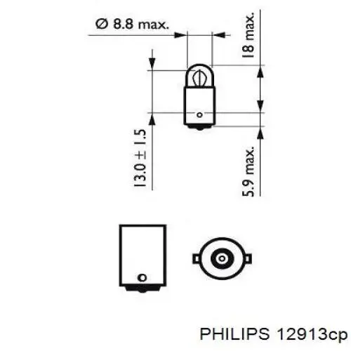 Bombilla PHILIPS 12913CP