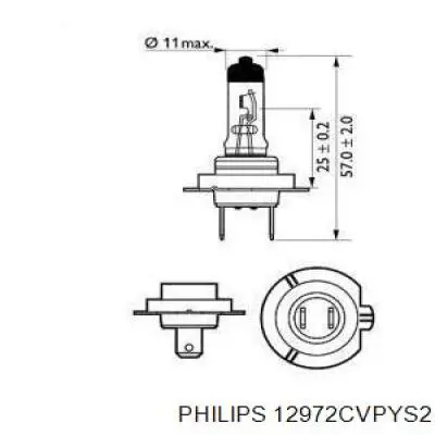 12972CVPYS2 Philips bombilla halógena