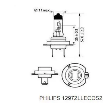 Lámpara halógena Philips 12972LLECOS2