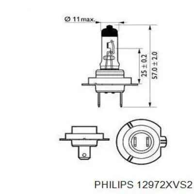 12972XVS2 Philips bombilla halógena