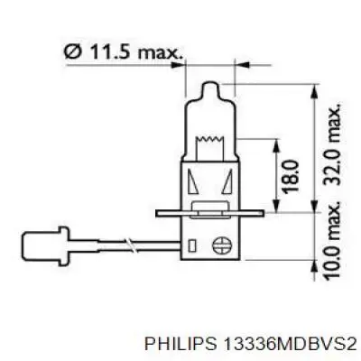 13336MDBVS2 Philips bombilla halógena