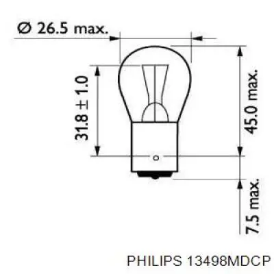 Bombilla de faro Philips 13498MDCP precio, desde 1,33 EUR