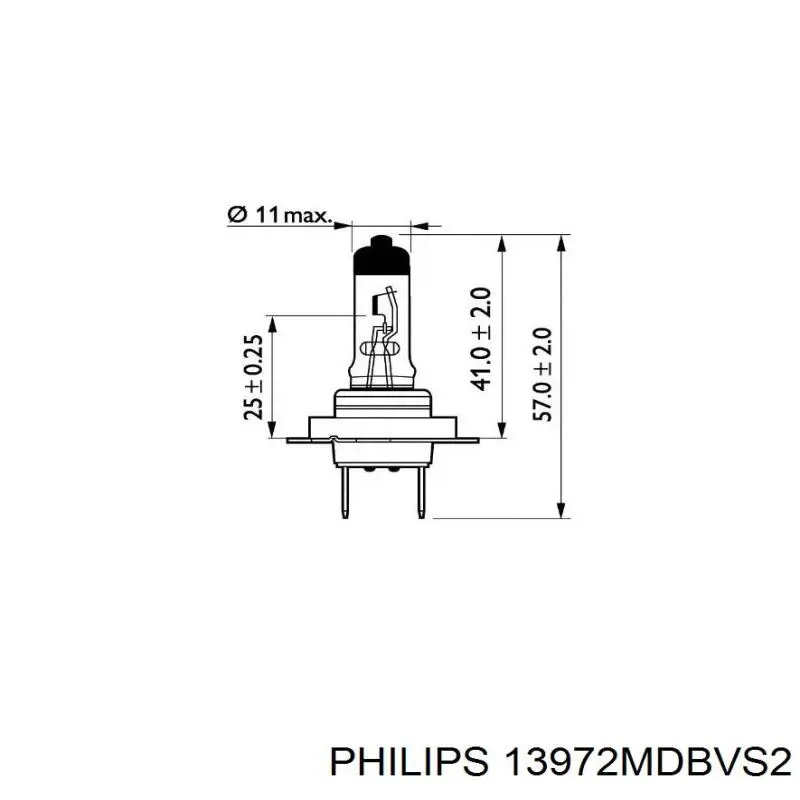 Lámpara halógena 13972MDBVS2 Philips