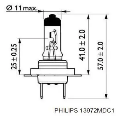 Lámpara halógena Philips 13972MDC1