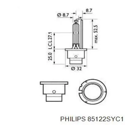 85122SYC1 Philips bombilla de xenon