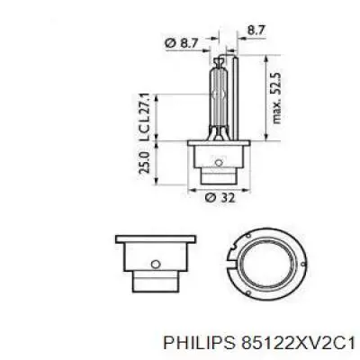 Bombilla De Xenon PHILIPS 85122XV2C1