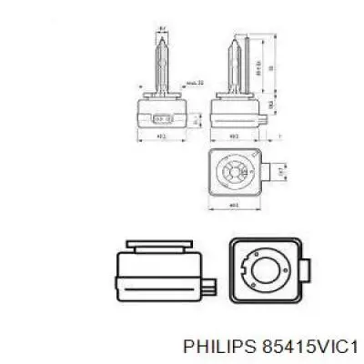 85415VIC1 Philips bombilla de xenon