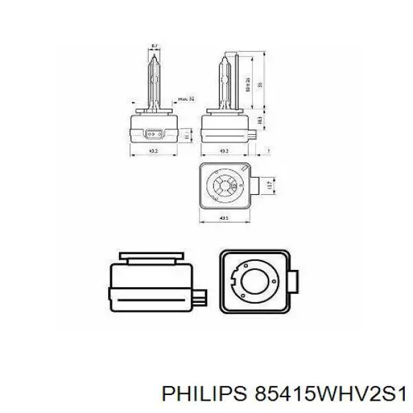 Comprar 85415WHV2S1 Philips Bombilla de xenón