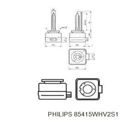Bombilla de xenón 85415WHV2S1 Philips