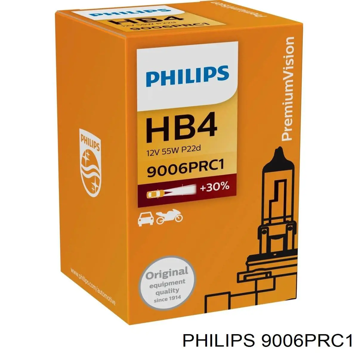 9006PRC1 Philips bombilla halógena