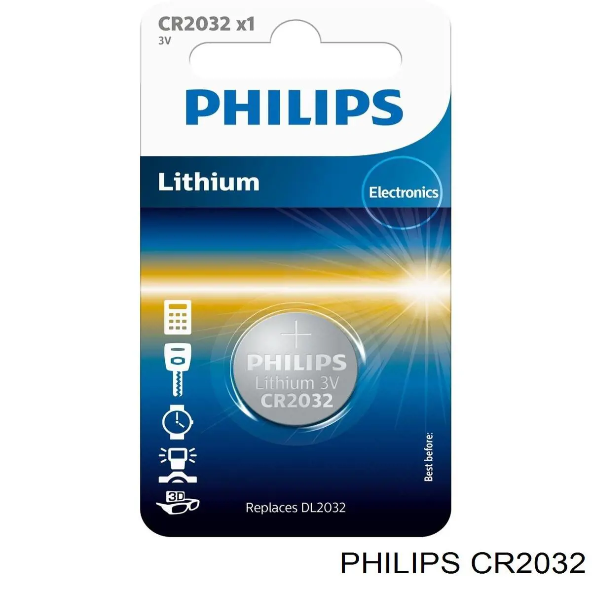 CR2032 Philips batería de llavero