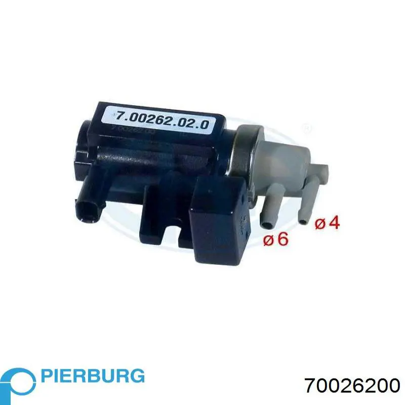 70026200 Pierburg transmisor de presion de carga (solenoide)