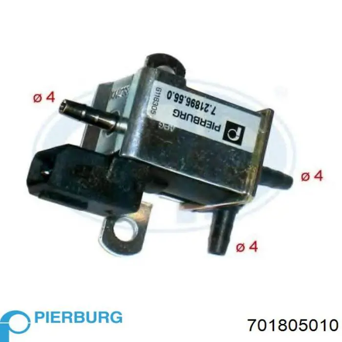 701805010 Pierburg Válvula solenoide de control de la mariposa de aire secundario