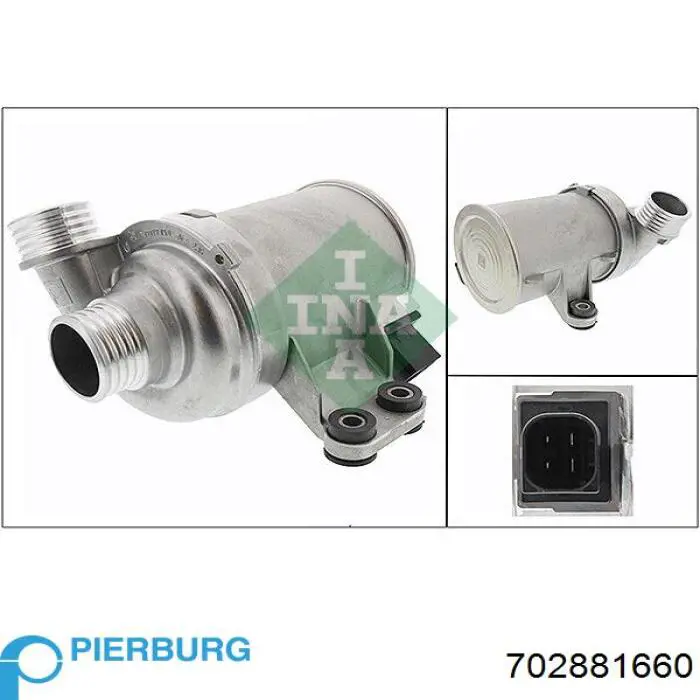 Bomba de agua eléctrica auxiliar Pierburg 702881660 precio, desde 262,56 EUR