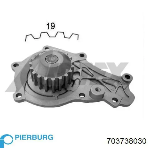 Motor de agua Pierburg 703738030