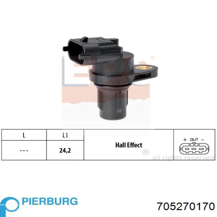 Sonda lambda post catalizador Pierburg 705270170