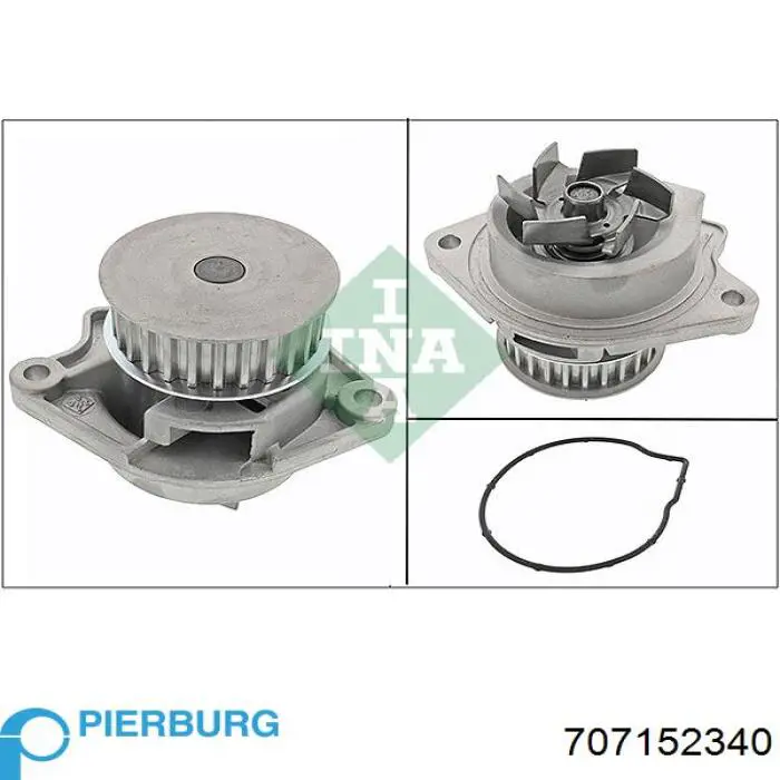 Motor de agua Pierburg 707152340