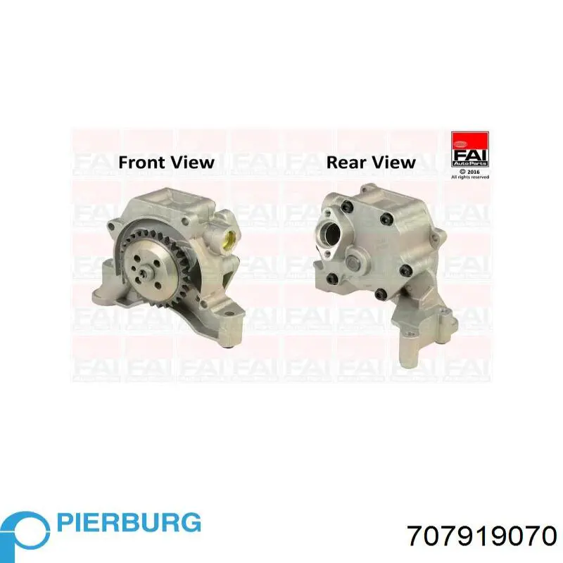 Bomba de aceite Pierburg 707919070 precio, desde 70,25 EUR