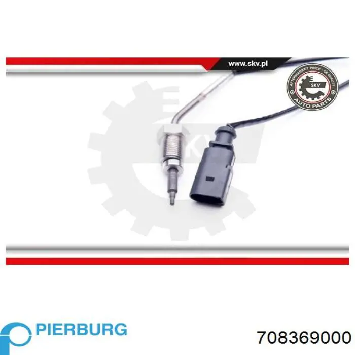Sensor de temperatura de gases de escape antes de la turbina 708369000 Pierburg