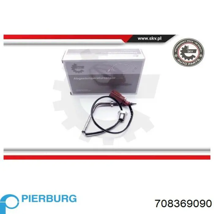 708369090 Pierburg sensor de temperatura, gas de escape, antes de filtro hollín/partículas
