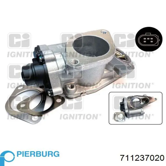 Enfriador de recirculación de gases de escape EGR Pierburg 711237020 precio, desde 195,72 EUR