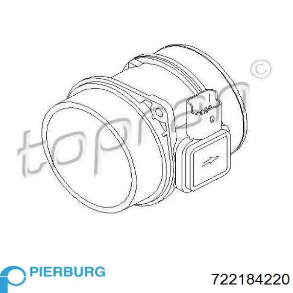 Caudalímetro 722184220 Pierburg