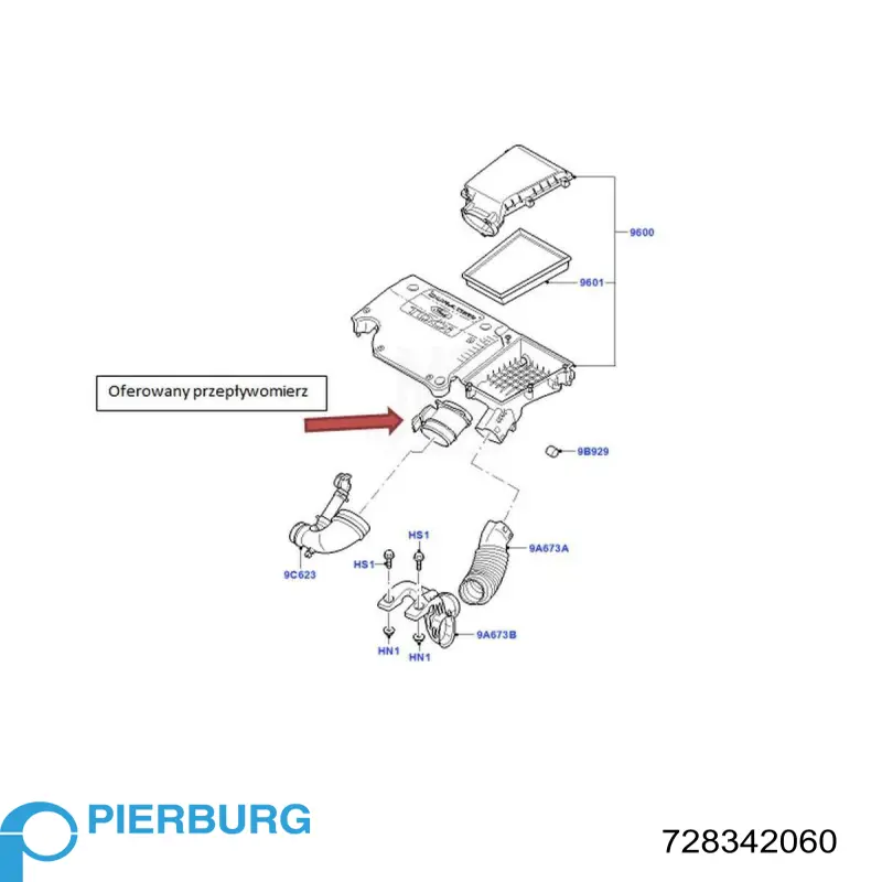 AF07873 Alfa E-Parts Sensor de flujo de aire