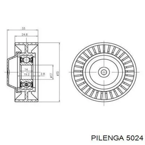 Disco de freno trasero Alfa Romeo 146 930