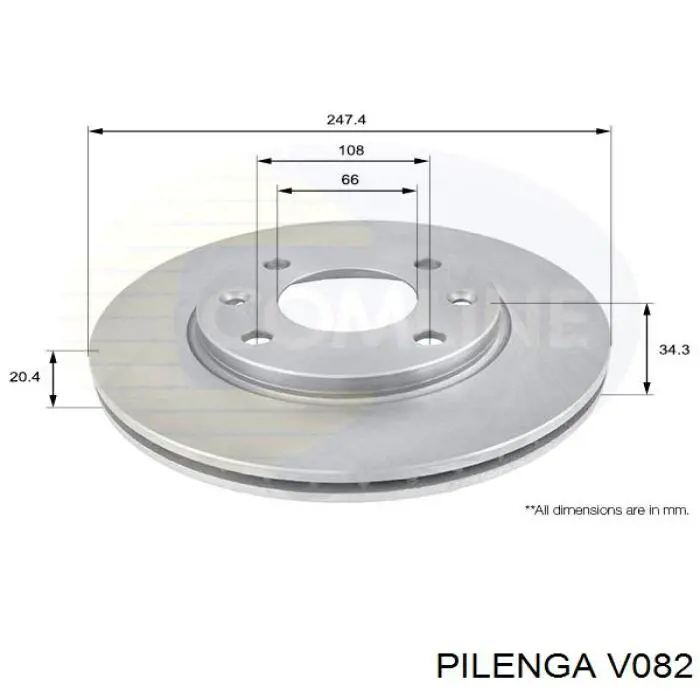 Freno de disco delantero Peugeot 205 1 741A, C