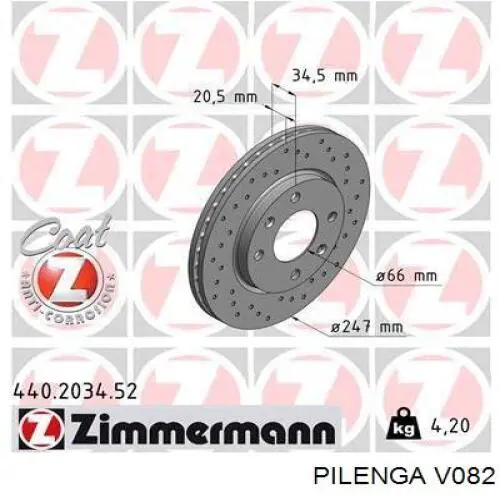 Freno de disco delantero Peugeot 205 1 741A, C