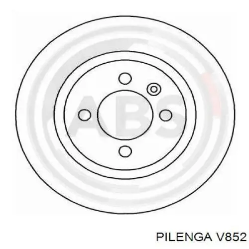 V852 Pilenga freno de disco delantero