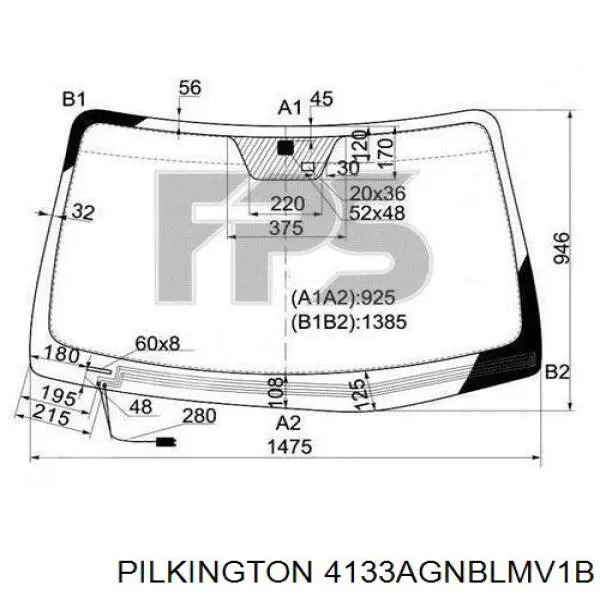 4133AGNBLMV1B Pilkington parabrisas