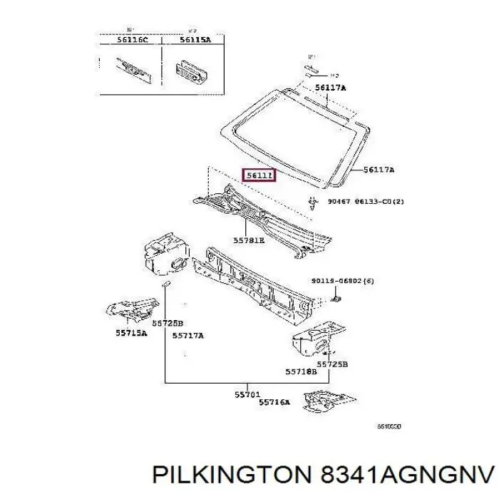 8341AGNGNV Pilkington parabrisas