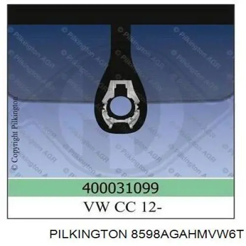 8598AGAHMVW6T Pilkington parabrisas