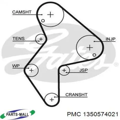 Comprar 57TB3705B01 Toyota Tensor correa distribución