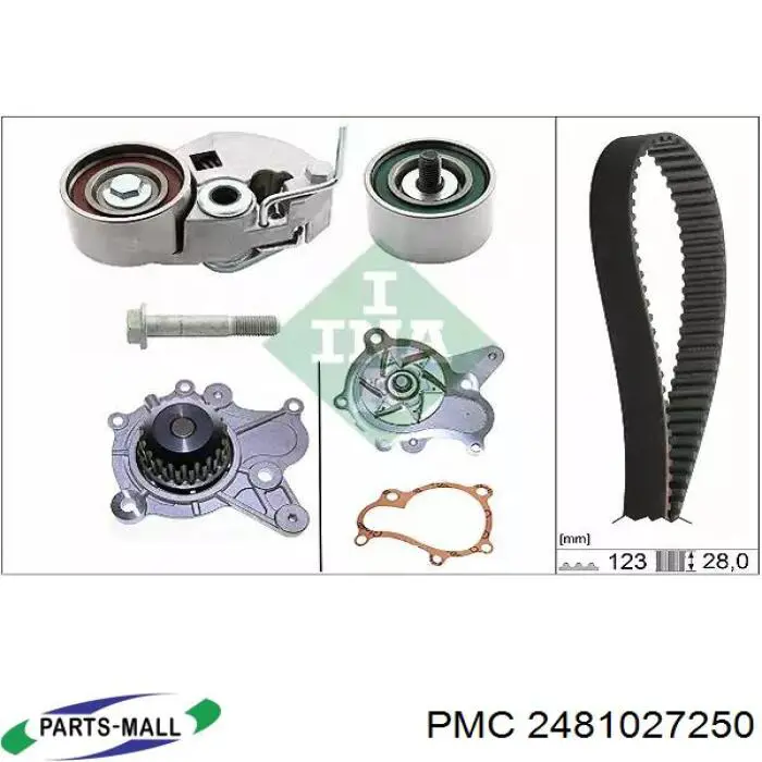 Comprar 2481027250 Parts-Mall Polea correa distribución