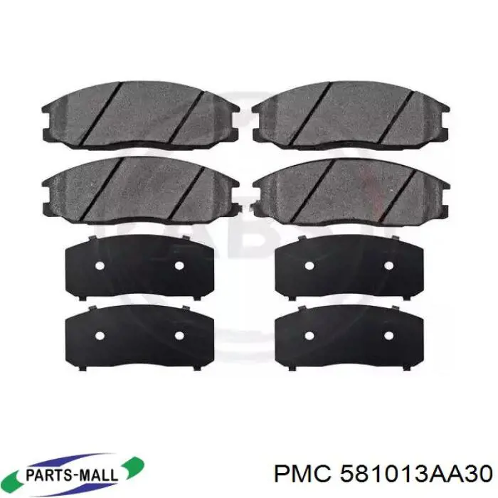 581013AA30 Parts-Mall pastillas de freno delanteras